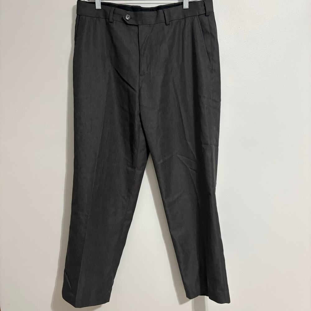 Mens Stafford Classic Fit 34x29 Dress Pants Travel Performance Corporate Preppy